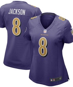 Lamar Jackson Baltimore Ravens Womens Alternate Game Player Jersey - Purple Nfl