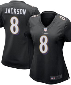 Lamar Jackson Baltimore Ravens Womens Game Event Jersey - Black Nfl