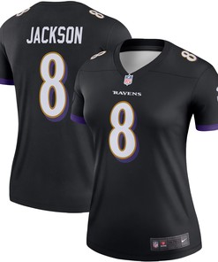 Lamar Jackson Baltimore Ravens Womens Legend Team Jersey - Black Nfl