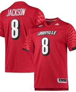 Lamar Jackson Louisville Cardinals Adidas Premier Replica Jersey - Red Ncaa