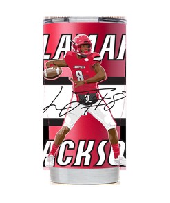 Lamar Jackson Red Tumbler - Vibrant Red Lamar Jackson Tumbler