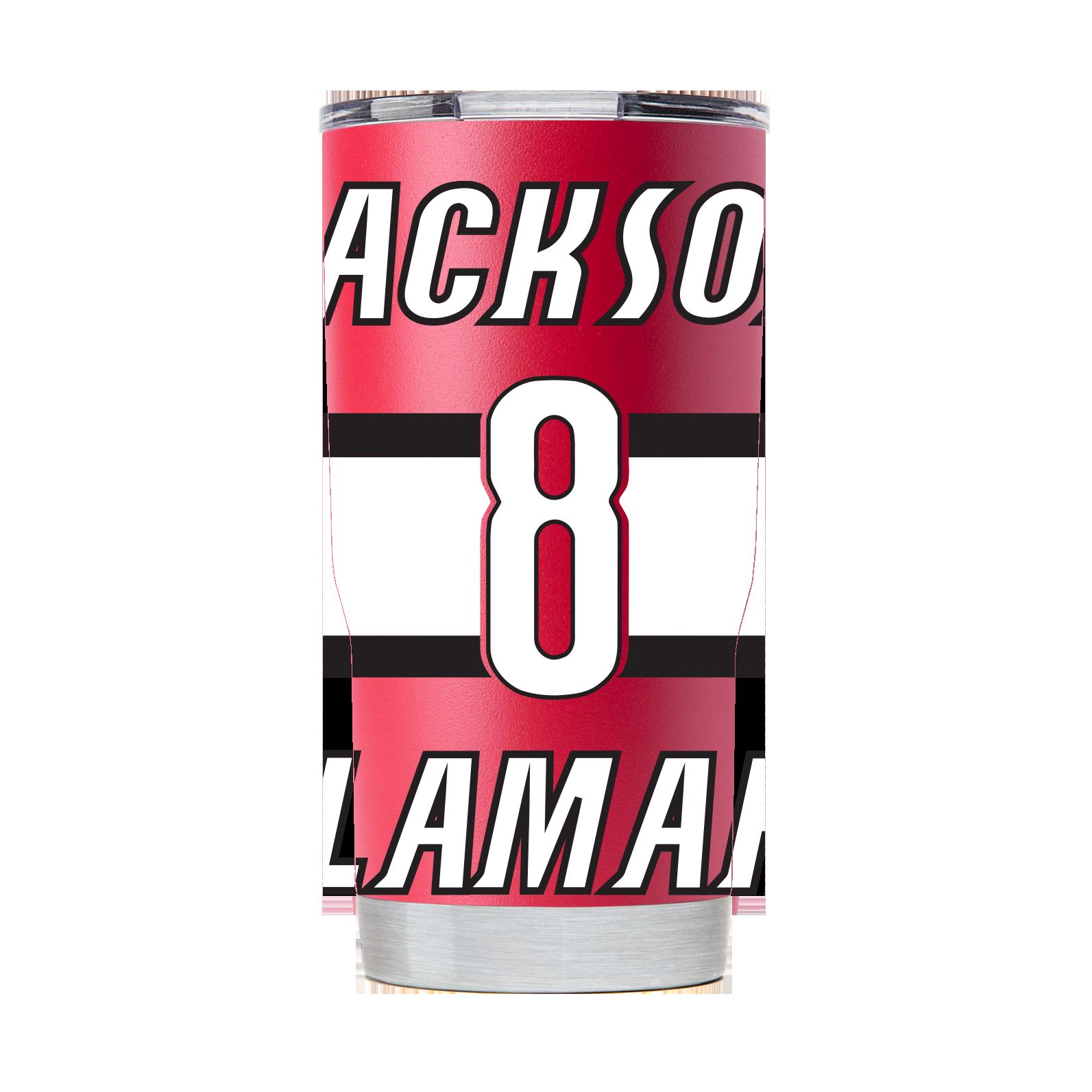 Lamar Jackson Red Tumbler - Vibrant Red Lamar Jackson Tumbler