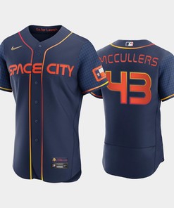 Lance McCullers 43 Jr. Houston Astros Men's Jersey 2022-23 City Connect - Navy
