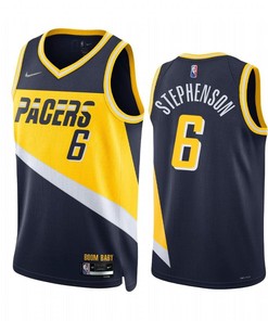 Lance Stephenson 2022-23 Indiana Pacers Navy 6 City Edition Jersey 75th Diamond - Men Jersey