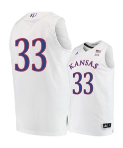 Landen Lucas 33 Kansas Jayhawks Basketball Men Jersey - White