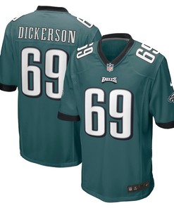 Landon Dickerson 69 Philadelphia Eagles Game Player Jersey - Midnight Green