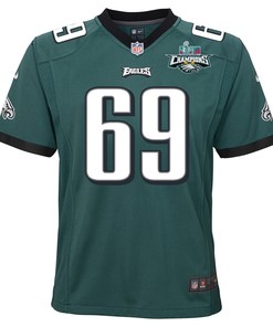 Landon Dickerson 69 Philadelphia Eagles Super Bowl LVII Champions 2 Stars 2 Stars Youth Game Jersey - Black