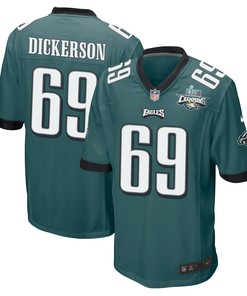 Landon Dickerson 69 Philadelphia Eagles Super Bowl LVII Champions 2 Stars Men Game Jersey - Midnight Green
