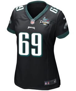 Landon Dickerson 69 Philadelphia Eagles Super Bowl LVII Champions 2 Stars Women Game Jersey - Black