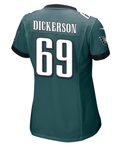 Landon Dickerson 69 Philadelphia Eagles Super Bowl LVII Champions 2 Stars Women Game Jersey - Midnight Green