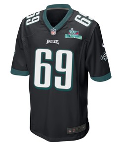 Landon Dickerson 69 Philadelphia Eagles Super Bowl LVII Champions Men Game Jersey - Black
