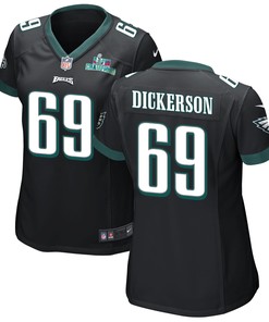 Landon Dickerson 69 Philadelphia Eagles Super Bowl LVII Champions Women Game Jersey - Black