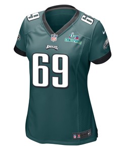 Landon Dickerson 69 Philadelphia Eagles Super Bowl LVII Champions Women Game Jersey - Midnight Green