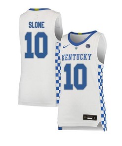 Landon Slone 10 Kentucky Wildcats Basketball Elite Men Jersey - White