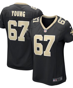 Landon Young New Orleans Saints Womens Game Jersey - Black Nfl