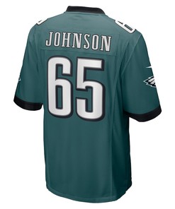 Lane Johnson 65 Philadelphia Eagles Game Jersey - Midnight Green