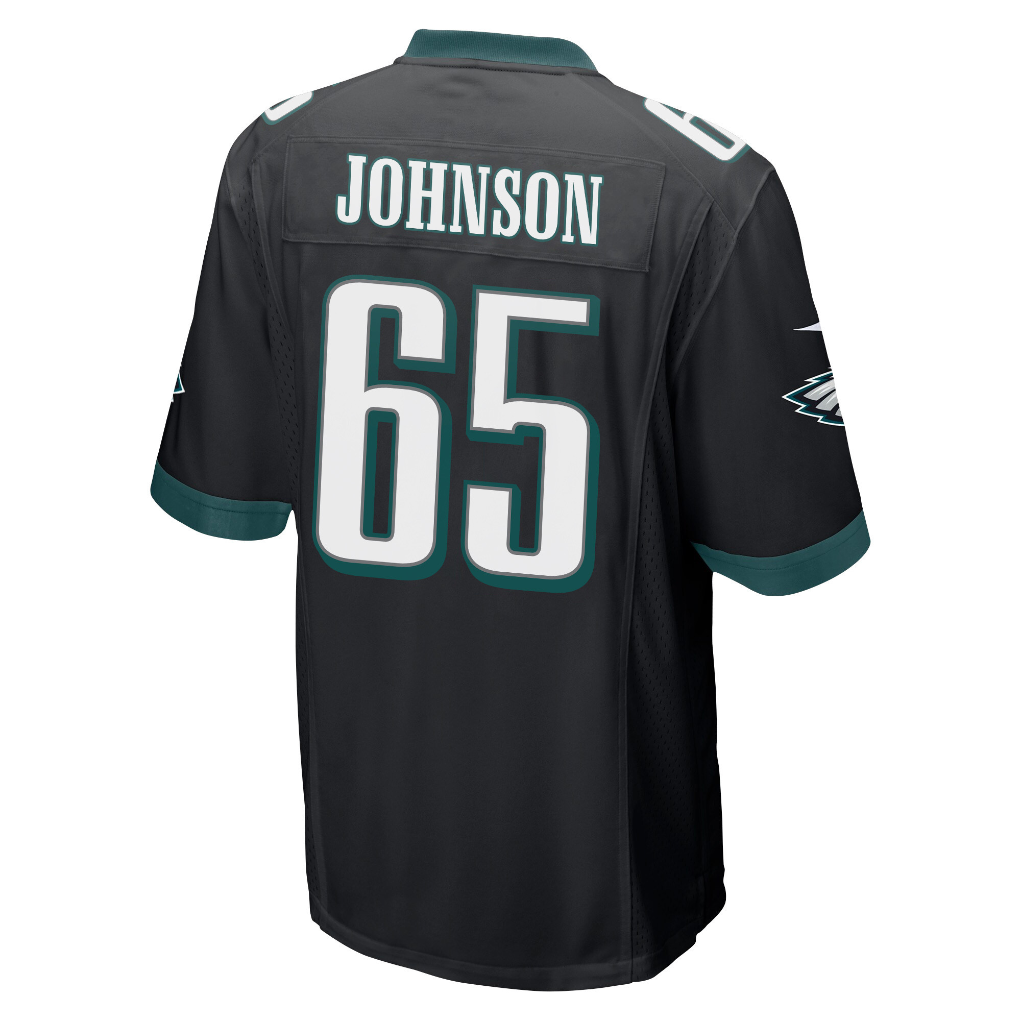 Lane Johnson 65 Philadelphia Eagles Super Bowl LVII Champions Men Game Jersey - Black