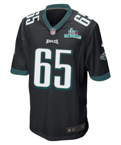 Lane Johnson 65 Philadelphia Eagles Super Bowl LVII Champions Men Game Jersey - Black
