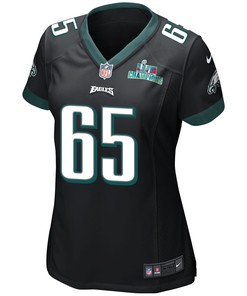 Lane Johnson 65 Philadelphia Eagles Super Bowl LVII Champions Women Game Jersey - Black