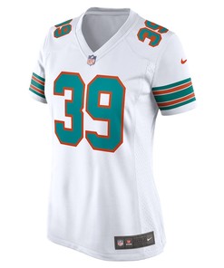 Larry Csonka 39 Miami Dolphins Women's Retired Player Jersey - White