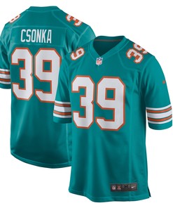 Larry Csonka Miami Dolphins Retired Player Jersey - Aqua Nfl
