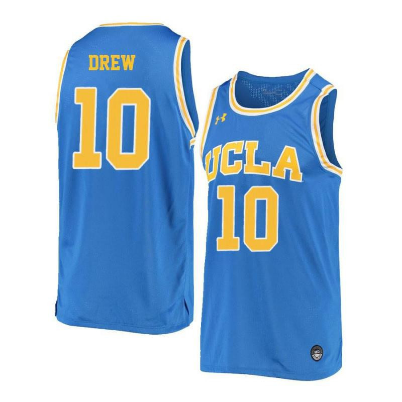 Larry Drew 10 UCLA Bruins Retro Elite Basketball Men Jersey - Blue