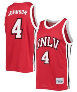 Larry Johnson 4 UNLV Rebels Original Retro Brand Commemorative Classic Basketball Jersey - Red
