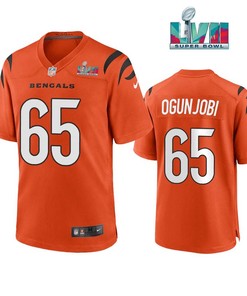 Larry Ogunjobi 65 Cincinnati Bengals Super Bowl LVII Men Game Jersey