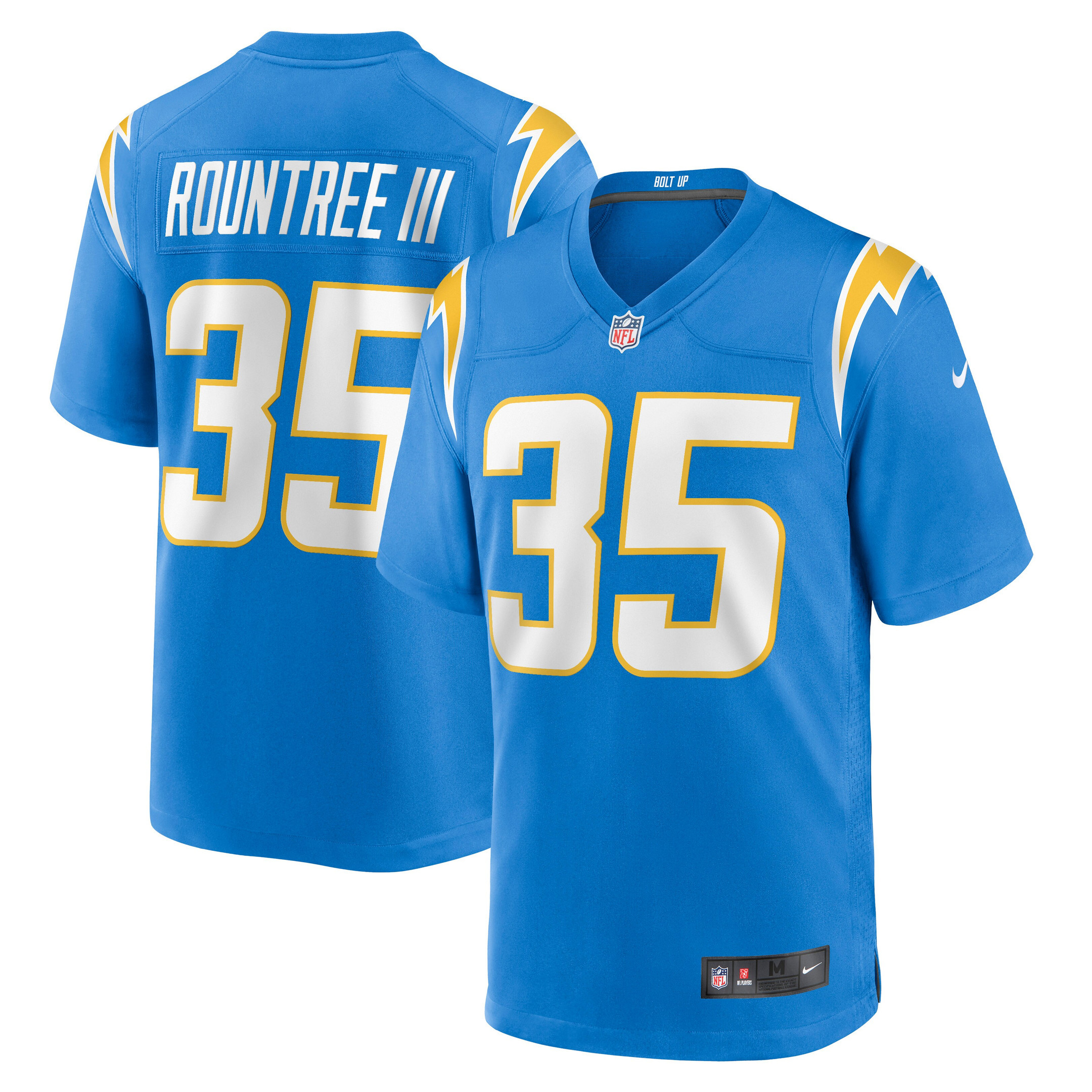 Larry Rountree Iii Los Angeles Chargers Game Jersey - Powder Blue Nfl
