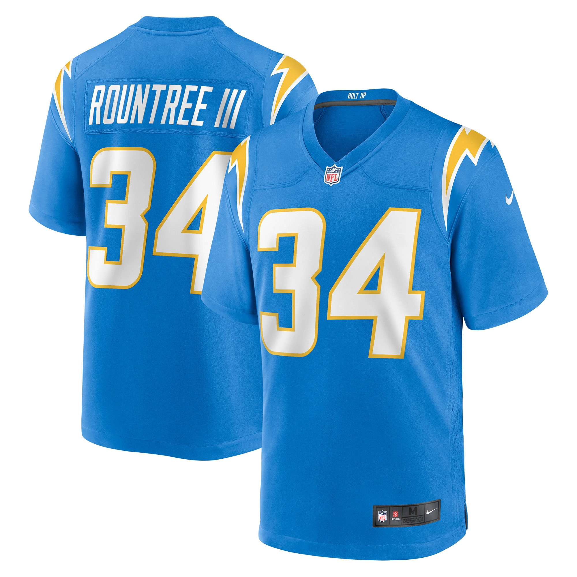 Larry Rountree Iii Los Angeles Chargers Player Game Jersey - Powder Blue Nfl
