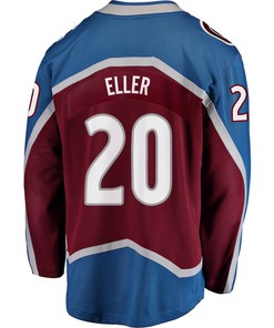 Lars Eller 20 Colorado Avalanche Stanley Cup 2023 Playoffs Patch Home Breakaway Men Jersey - Burgundy