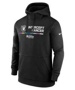 Las Vegas Raiders 2022 NFL Crucial Catch Therma Performance Pullover Hoodie - Black