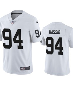 Las Vegas Raiders 94 Carl Nassib White Jersey