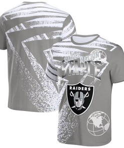 Las Vegas Raiders All Over Print T-Shirt - Gray