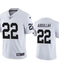 Las Vegas Raiders Ameer Abdullah 22 White Vapor Limited Jersey