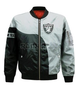 Las Vegas Raiders Bomber Curve Style Custom- NFL