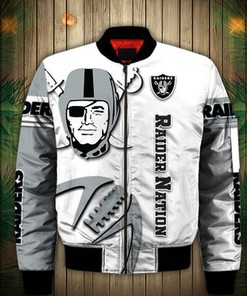 Las Vegas Raiders Bomber Jacket Graphic balls gift for fans