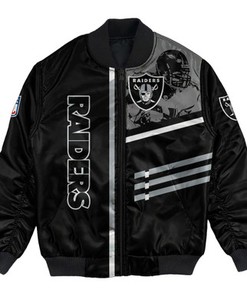 Las Vegas Raiders Bomber Jacket Personalized Football For Fan- NFL
