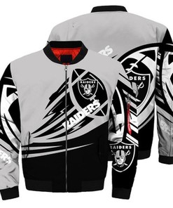 Las Vegas Raiders Bomber Jacket graphic ultra-balls