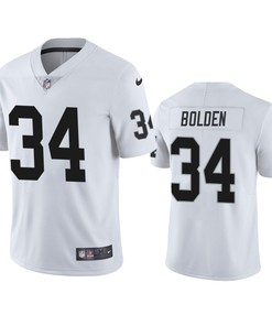 Las Vegas Raiders Brandon Bolden 34 White Vapor Limited Jersey