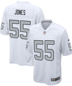 Las Vegas Raiders Chandler Jones 55 Alternate Game Jersey - White Jersey