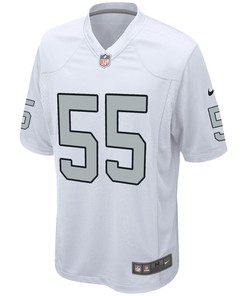 Las Vegas Raiders Chandler Jones 55 Alternate Game Jersey - White Jersey