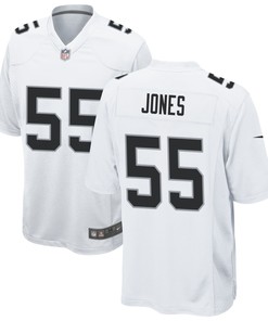 Las Vegas Raiders Chandler Jones 55 Game Jersey - White Jersey