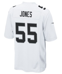 Las Vegas Raiders Chandler Jones 55 Game Jersey - White Jersey