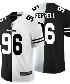 Las Vegas Raiders Clelin Ferrell #96 Nfl 2020 Black And White Jersey