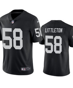 Las Vegas Raiders Cory Littleton Black Vapor Untouchable Limited Jersey