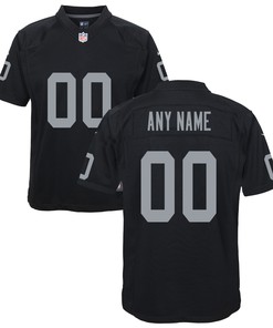 Las Vegas Raiders Custom Game Jersey - Black Custom Jerseys Nfl