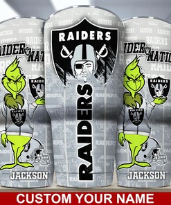 Las Vegas Raiders Custom Name Tumbler - Personalized NFL Gift