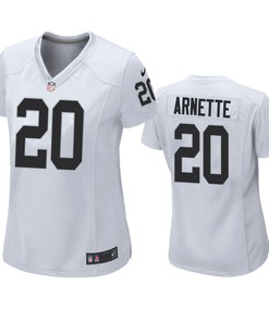 Las Vegas Raiders Damon Arnette White 2020 Nfl Draft Game Jersey