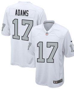 Las Vegas Raiders Davante Adams 17 Alternate Game Jersey - White Jersey